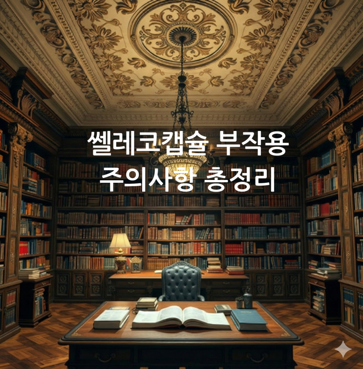  쎌레코캡슐 부작용 주의사항 총정리