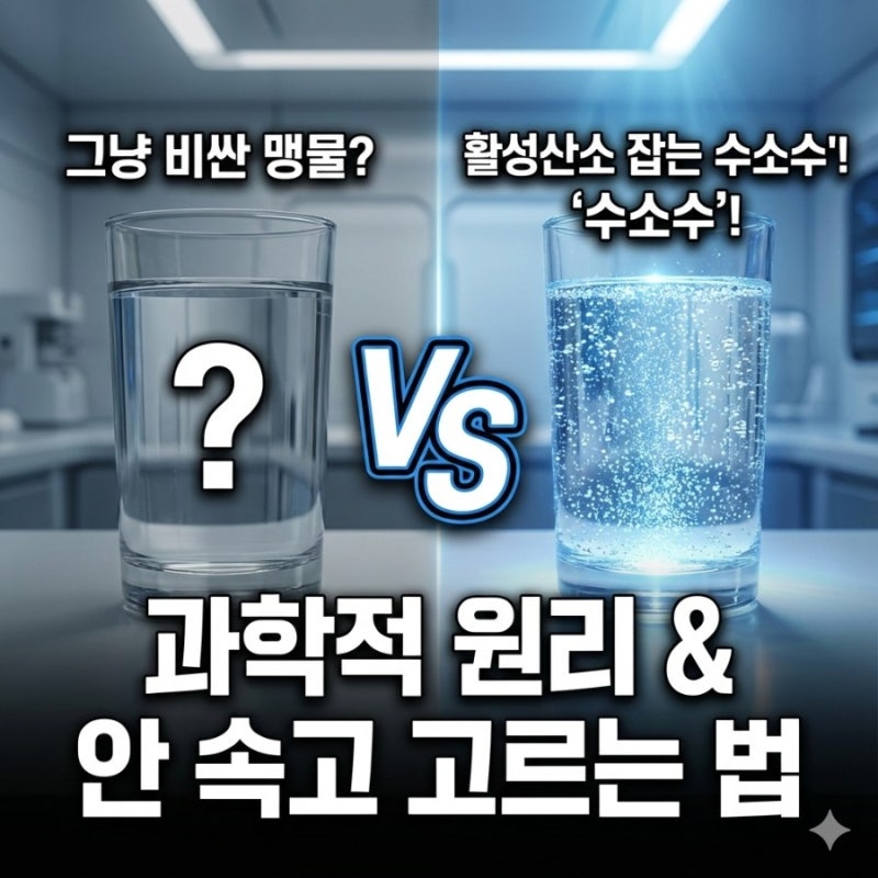 '수소수' 효능, 비싼 맹물일까? 활성산소 없애는 항산화의 진실 (ft. 부작용, 고르는 법)