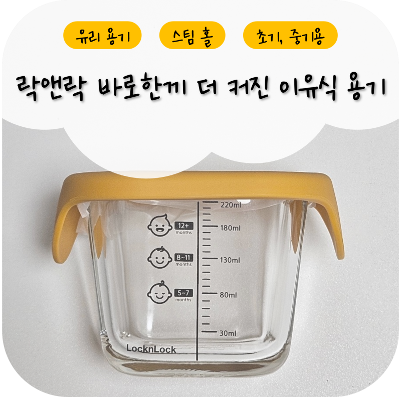 락앤락 바로한끼 더 커진 이유식 용기 사용 후기