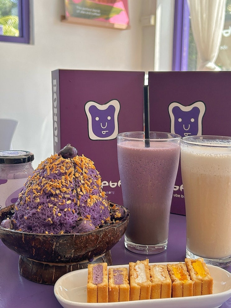  보홀맛집 우베베 UBEBE 전통 디저트 카페 우베빙수 후기