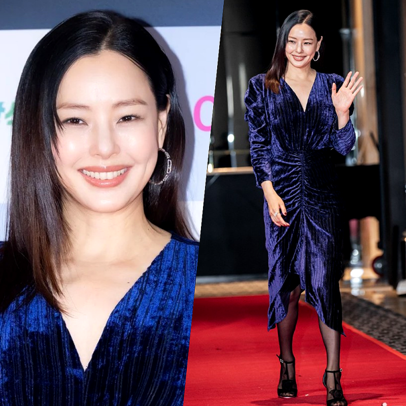 이하늬, 서울국제영화대상 벨벳 드레스로 돋보인 존재감