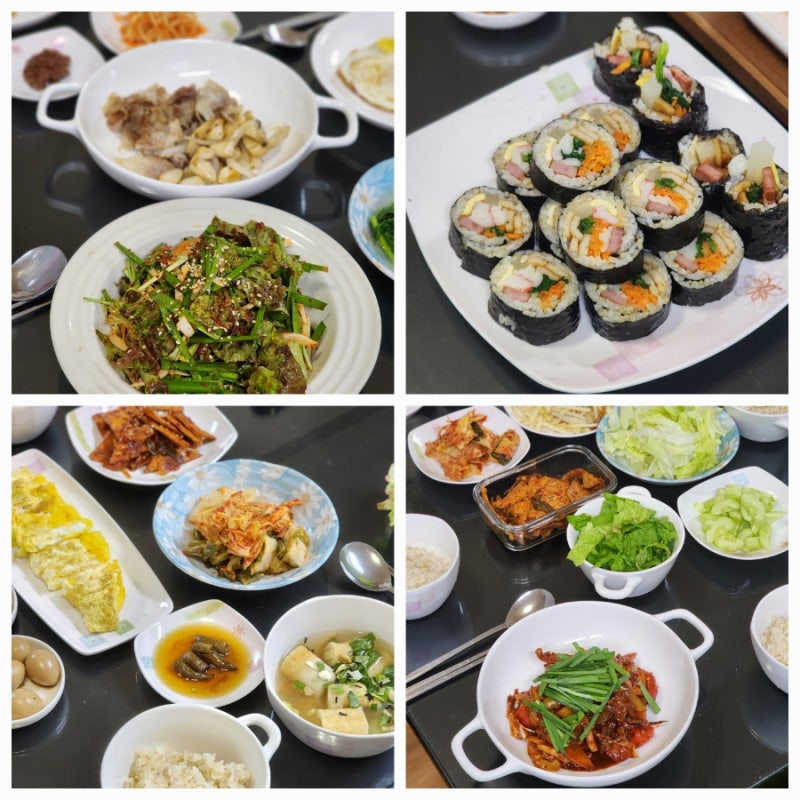 간단히 차려먹은 주간밥상 일주일식단