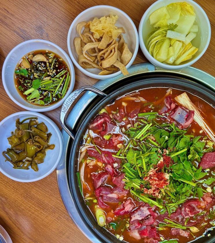  구미 인동 점심 맛집 아침식사 해장 밥집 한우 소찌개 한재촌