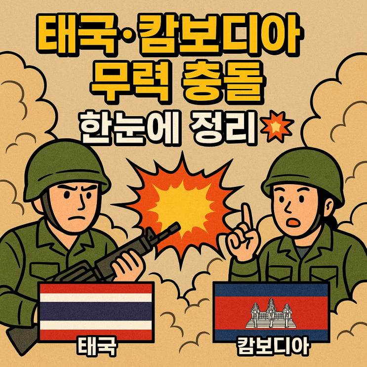<b>태국</b>·<b>캄보디아</b> 무력 <b>충돌</b>, 왜 다시 불붙었나? 한눈에 정리