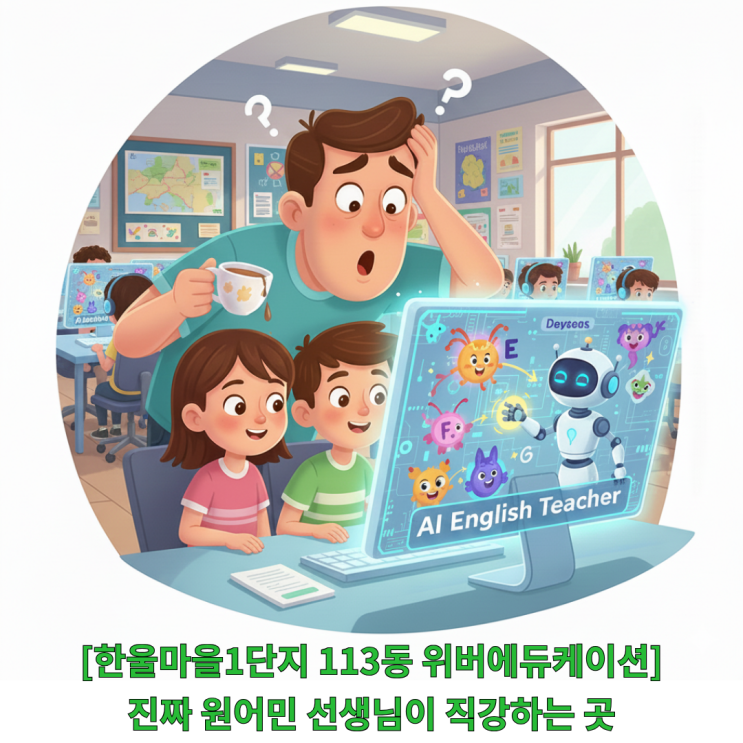  ️한울마을1단지 위버에듀케이션 - 우리 아이 영어, 진짜 원어민과 매일 대화하고 있나요?