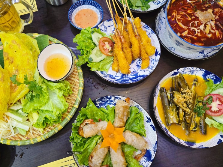 나트랑 깜란 시내 맛집 반쎄오 해산물 엠어이 배달 k