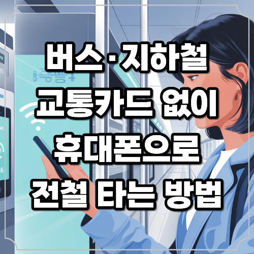 버스, 지하철 교통카드 없을 때? 휴대폰으로 전철 타는 방법 완벽 정리
