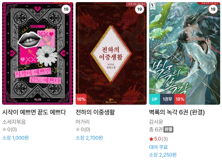  BL소설 신간) 25년 12월 10일 신간