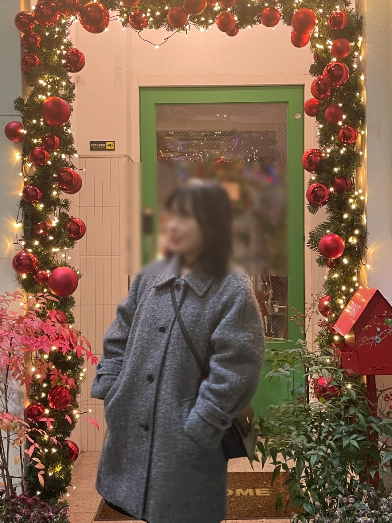 던스트 코트 내돈내산 구입 후기 ALPACA HALF MAC COAT MELANGE GREY_UDCO5D234G2