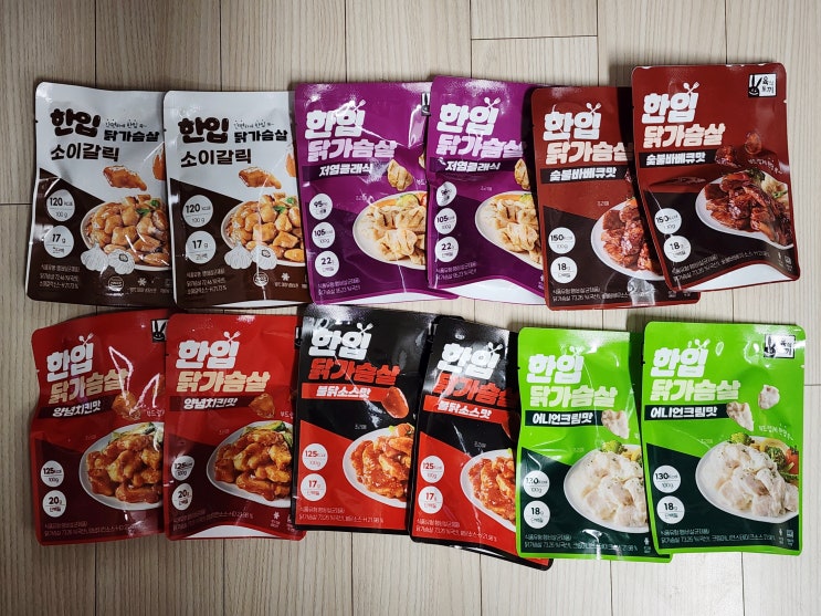  고단백·저염 한입 닭가슴살 솔직 리뷰! 육식토끼 6종