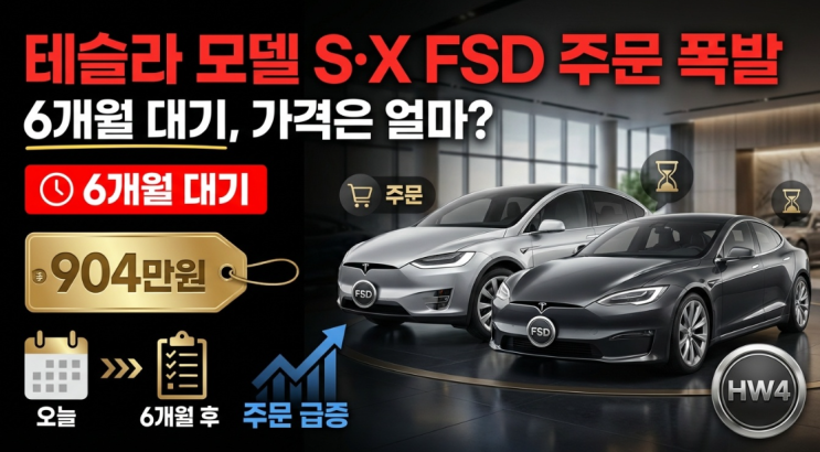  [테슬라 대란] 모델 S/X 주문 폭주 이유? 6개월 대기 타더라도 사야 하는 3가지 이유 (feat. FSD)