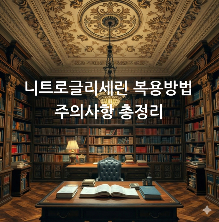  니트로글리세린 복용방법 주의사항 총정리