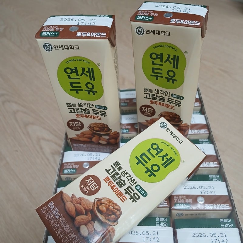 저당 두유 찾으신다면 연세두유 뼈를 생각한 플러스 고칼슘 두유 호두&아몬드
