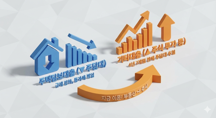 은행 대출이 이상하게 움직이고 있다?
