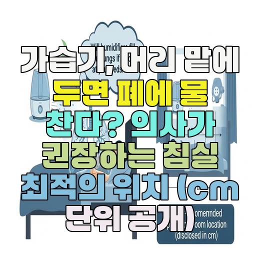  가습기, 머리 맡에 두면 폐에 물 찬다? 의사가 권장하는 침실 최적의 위치 (cm 단위 공개)
