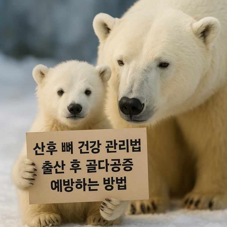  산후 뼈 건강 관리법 출산 후 골다공증 예방하는 방법