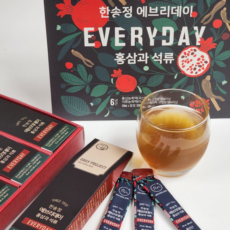  홍삼스틱 추천 연말 부모님 선물 천경삼 에브리데이 홍삼과 석류