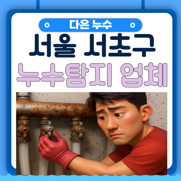  서초구 누수전문업체 신원동 주택 원룸 투룸 분배기 배관공사 잘하는 업체 추천