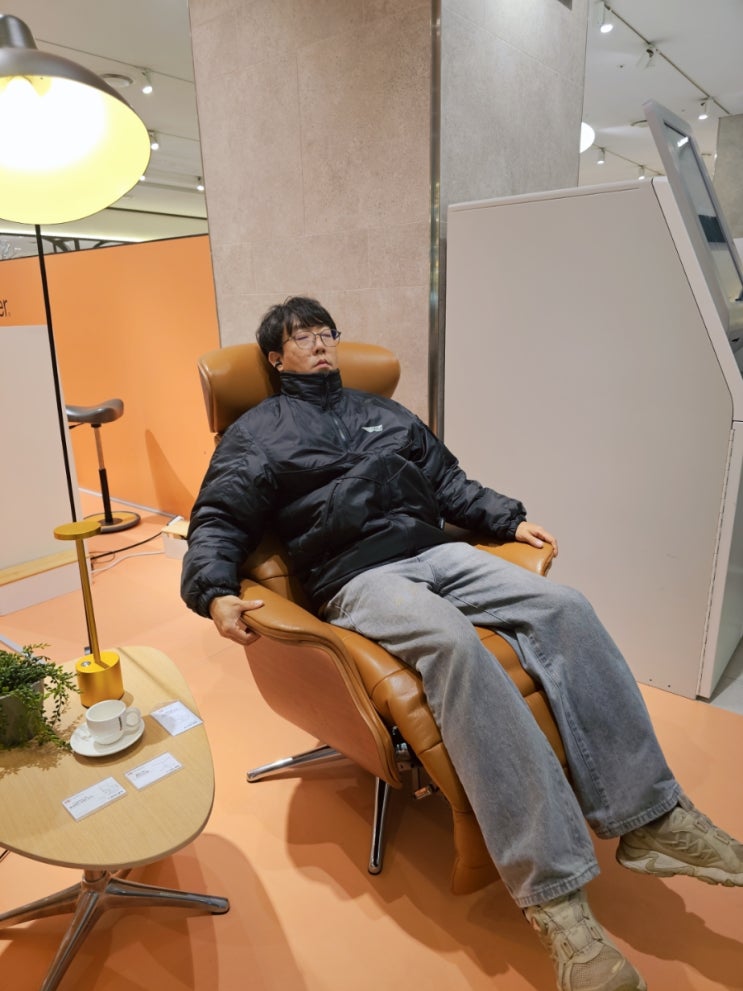  판교 가볼만한곳 에르고시스템 팝업 현대백화점 리클라이너추천 겨울 인테리어 후기