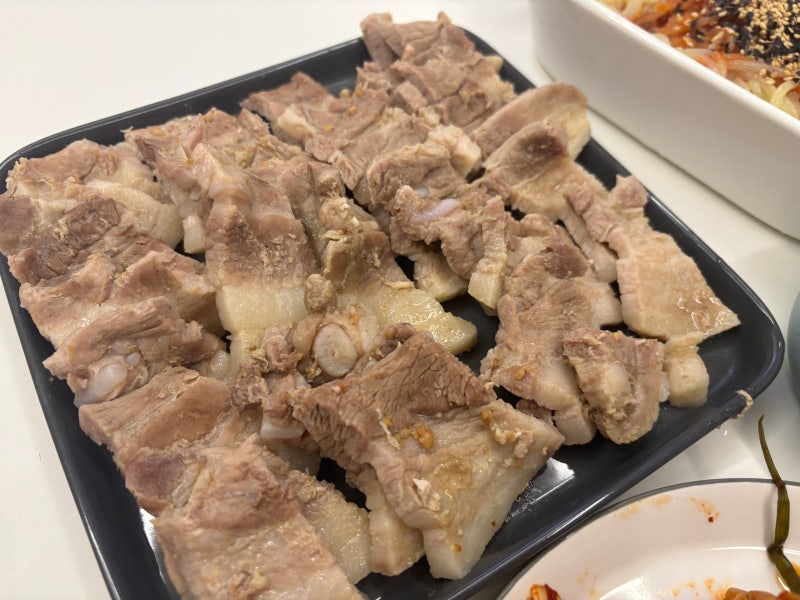 [수육 레시피]마늘수육 대신 마늘소스를 이용한 수육만들기
