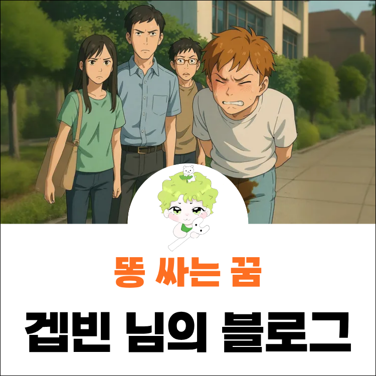 바지에 똥싸는꿈 해몽 똥묻는꿈 냄새 나도 길몽일까