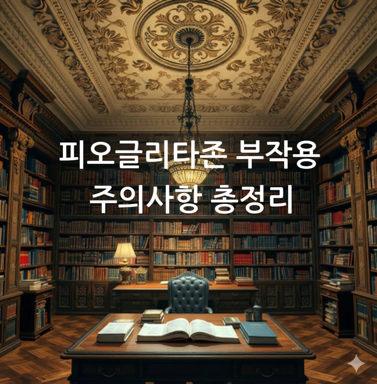  피오글리타존 부작용 주의사항 총정리