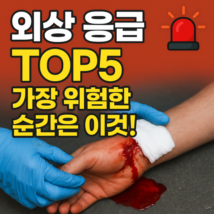  외상 질환에서 가장 흔한 응급 상황 TOP 5 — 생명을 위협하는 순간들
