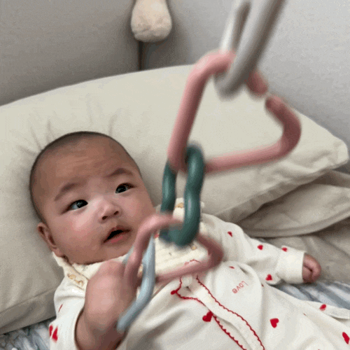 마더케이 고리장난감 ( 사용시기 세척법 사용법 ) 치발기 고리 4개월 놀이 장난감 추천 내돈....