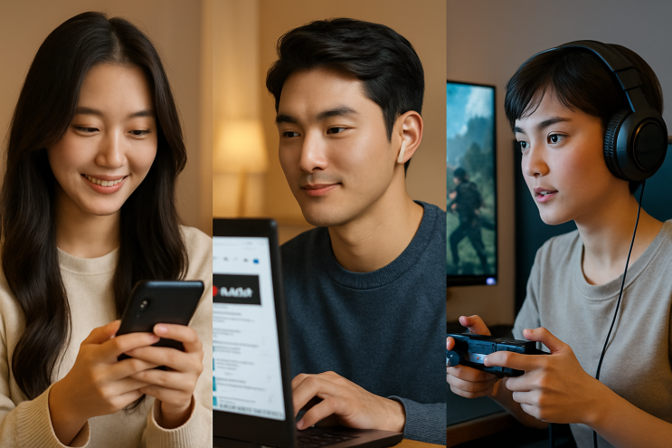  데이터 속도 제한 (1/3/5Mbps) 비교 및 체감 스피드 확인