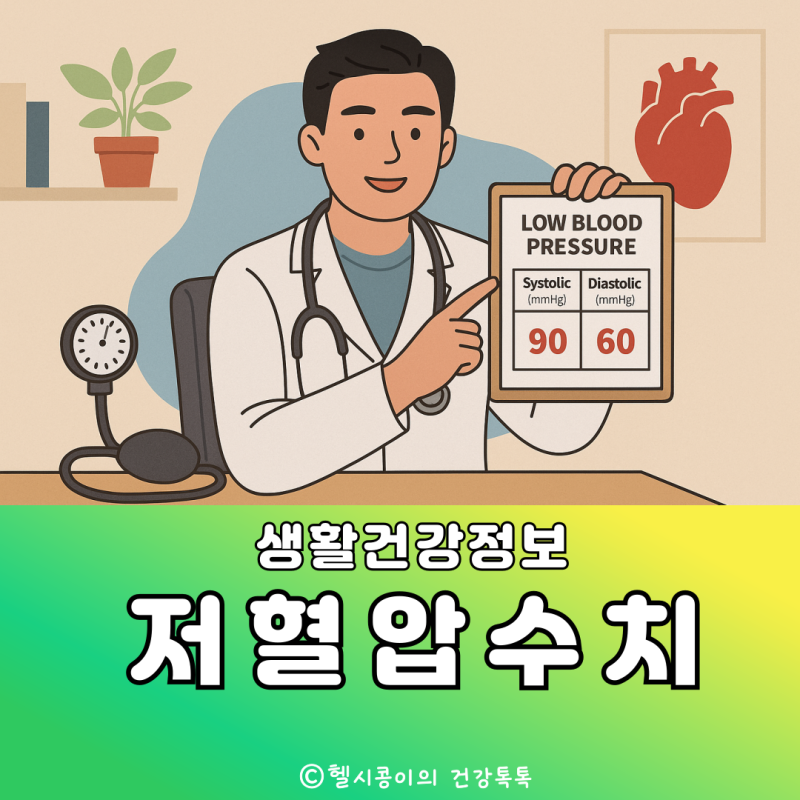 저혈압 수치표로 확인하는 주요 증세와 관리법