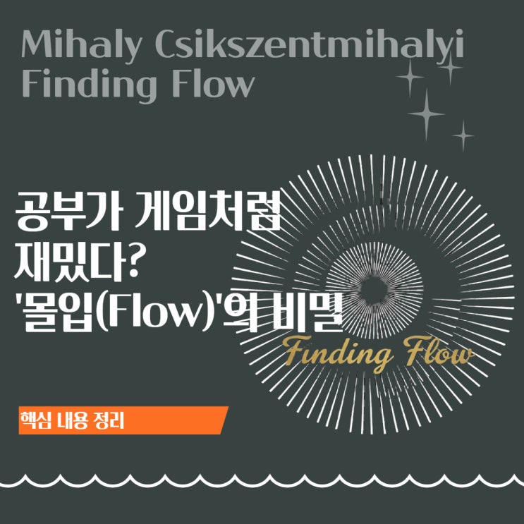  몰입의 즐거움(flow): 공부가 게임처럼 재밌어지는 심리학적 비밀
