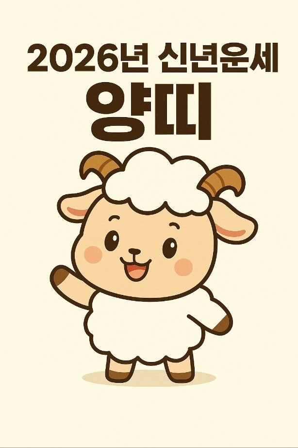  2026년 신년운세 8탄 양띠! 올해 기회가 열려요!