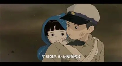  반딧불이의 묘 관람평 리뷰 반딧불이의 짧은 빛과 같은 삶