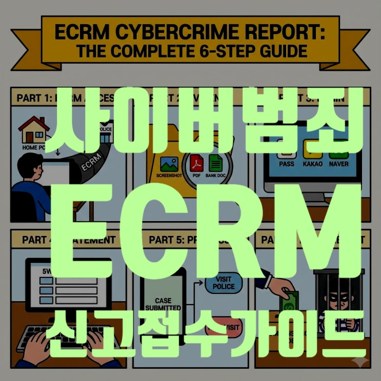  방구석 신고 가능? 2025 경찰청 사이버범죄 신고(ECRM) 접수 완벽 가이드 (중고나라, 당근마켓 사기 신고)