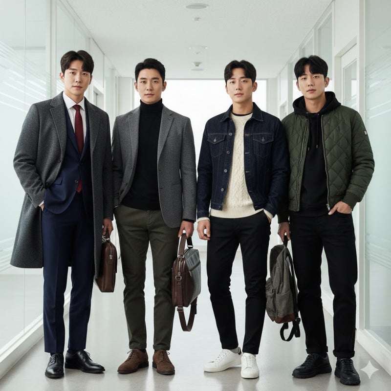 남자 겨울 출근룩 완벽 가이드 - 정장 코트부터 비즈니스 캐주얼까지