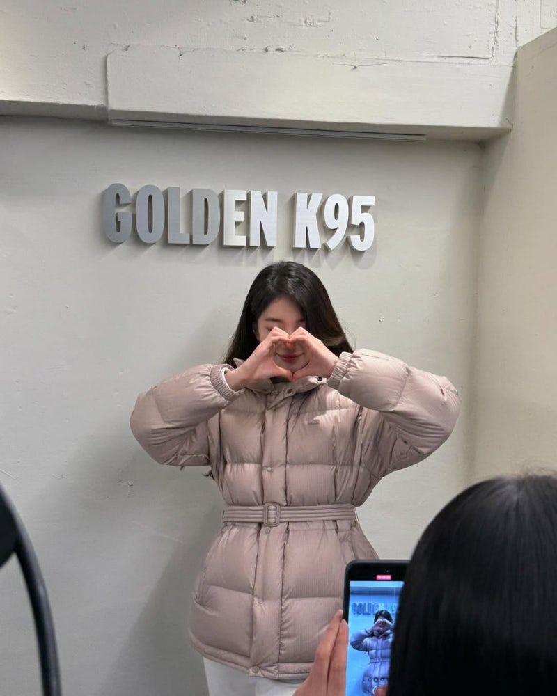 수지 패딩 정보 모음❄️게스 숏패딩 vs k2 골든 k95 베이글 착용샷 비교