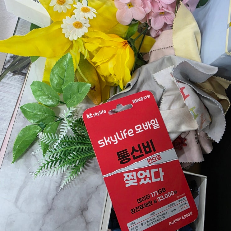  스카이라이프유심 KT알뜰폰 프로모션 알고 온라인 셀프 접수