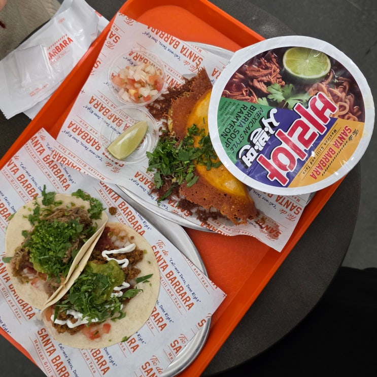  [남양주 다산 현대아울렛 띠오 데 산타바바라] 다현아 푸드코트: 스페이스원 맛집 - 비리아 라면/타코/사발면/메뉴
