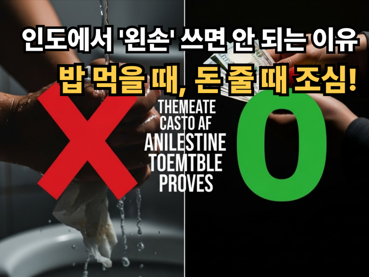   인도 여행 중 '왼손' 썼다가 갑자기 분위기 싸해진 이유?