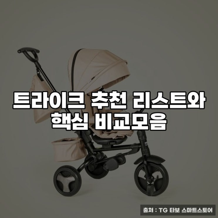  트라이크 추천 리스트와 핵심 비교모음