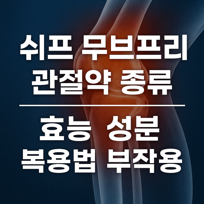 쉬프 무브프리 관절약 종류 효능 성분 복용법 부작용