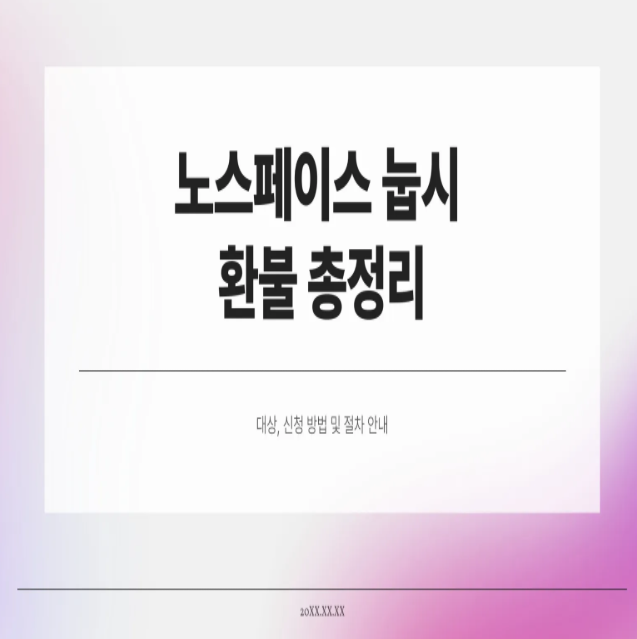  노스페이스 눕시 환불 총정리 – 대상, 신청 방법, 환불 절차 한눈에 보기