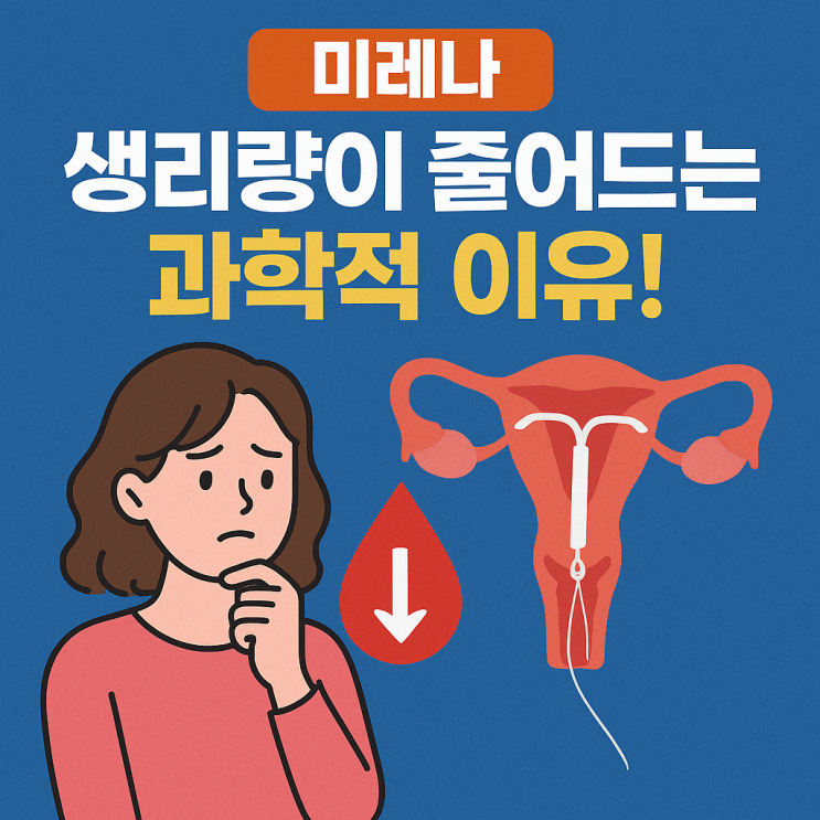  미레나가 생리량을 줄이는 과학적 이유, 단 한 번에 이해하기