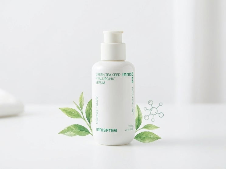  이니스프리 그린티 씨드 히알루론산 세럼, 건조한 피부에 수분 댐을 쌓다!