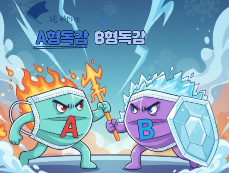  요즘 유행하는 A형 독감 B형 독감 증상 : 독감검사 언제 받아야 할까?