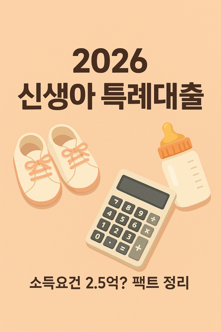  2026 신생아 특례 대출 소득요건 완화