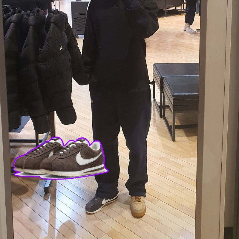나이키 코르테즈 브라운 후기 & SE 신발 컬러