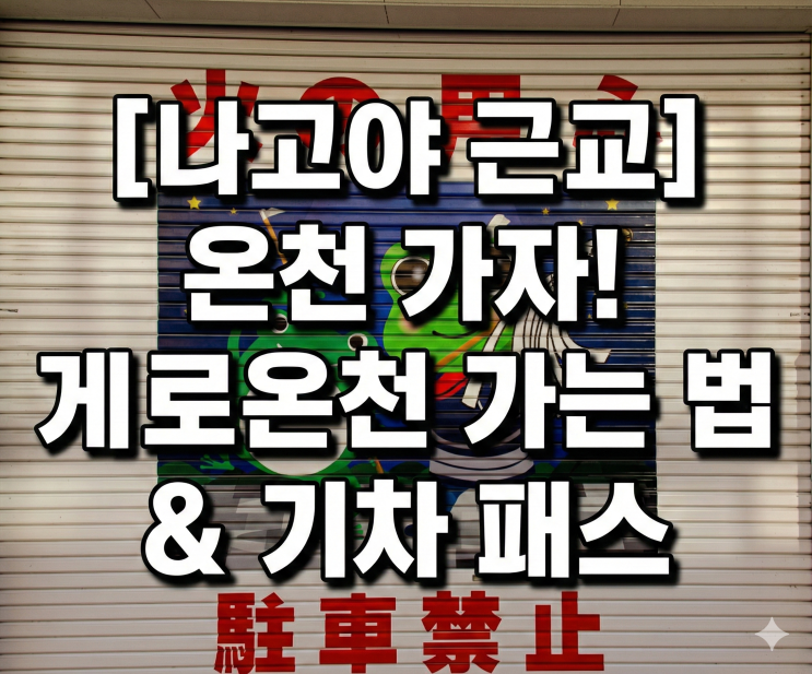  [나고야 근교] 일본 3대 온천 '게로온천' 가는 법 완벽 정리 (JR 히다 특급 vs 버스)