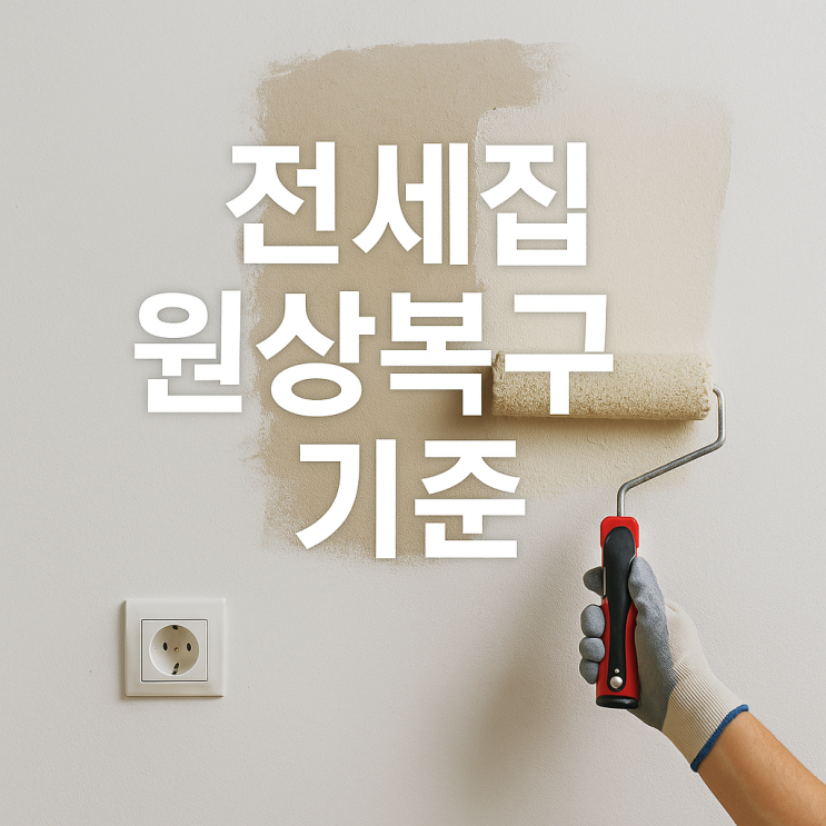  전세집 원상복구 기준 못자국 도배 장판 벽지 훼손 애완동물 에어컨 구멍 LH 가이드라인 총정리