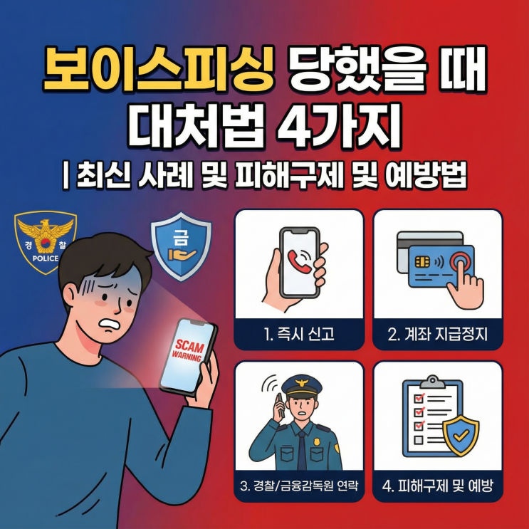  보이스피싱 당했을 때 대처법 4가지 | 최신 사례 및 피해구제 및 예방법